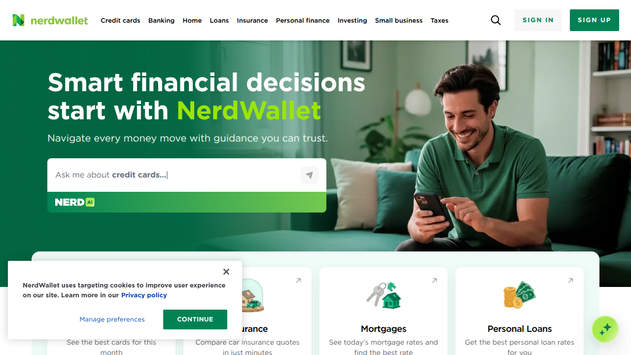 Screenshot of NerdWallet's article discussing the costs associated with financial advisors.