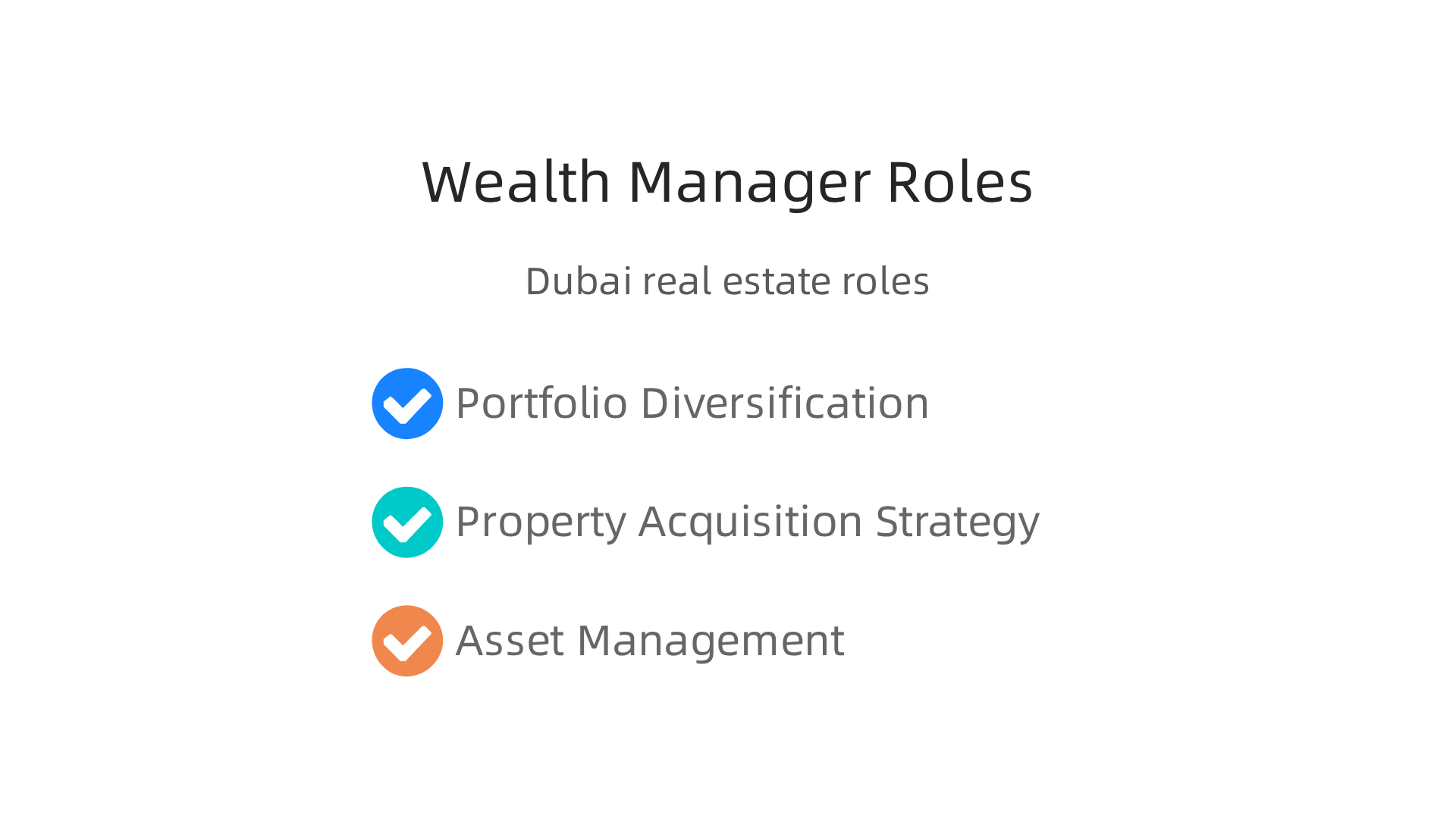 Wealth managers provide comprehensive support, from diversifying portfolios to managing assets post-acquisition.