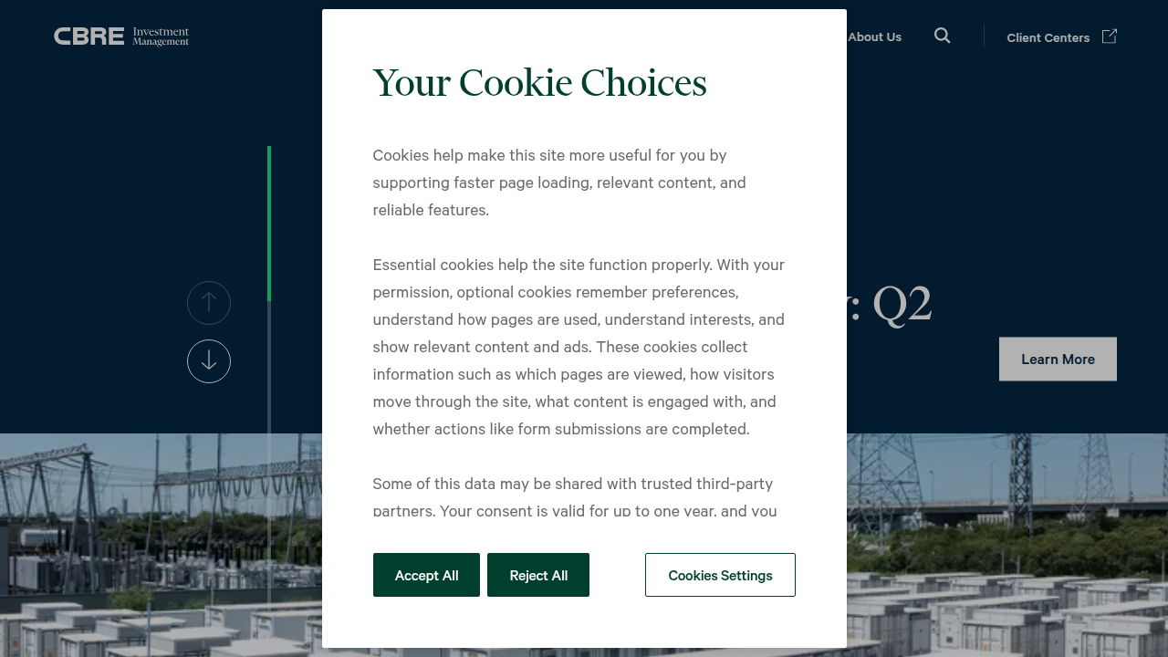 CBRE Investment Management provides global real asset solutions, including real estate investment strategies.